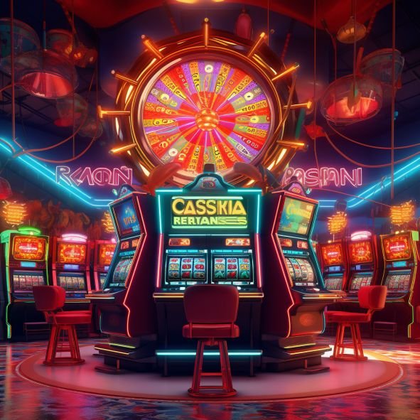 Hình ảnh trò chơi slot trực tuyến rực rỡ sắc màu